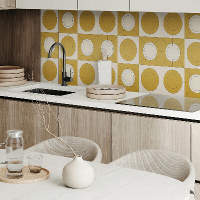 Samolepiaci panel na stenu Moderný motív s oblými tvarmi