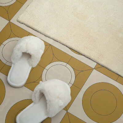 Samolepiaci panel na stenu Moderný motív s oblými tvarmi