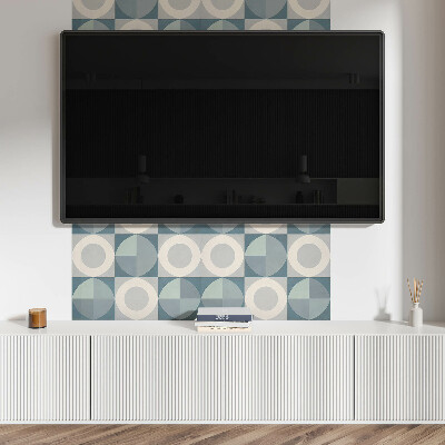 Obdĺžnikový panel na stenu Tvary a kruhy v harmónii