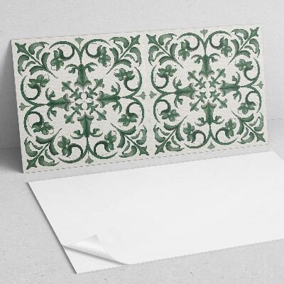 Obdĺžnikový panel na stenu Rastlinný motív s kvetinovými detailmi