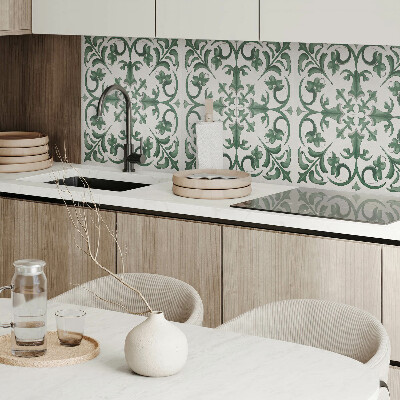 Obdĺžnikový panel na stenu Rastlinný motív s kvetinovými detailmi