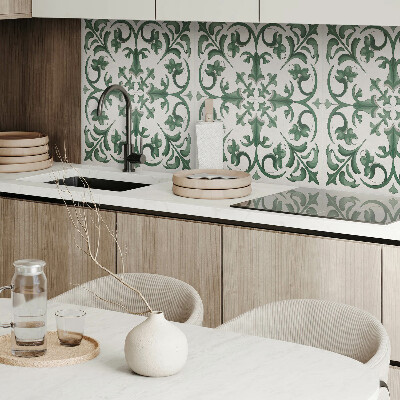 Obdĺžnikový panel na stenu Rastlinný motív s kvetinovými detailmi