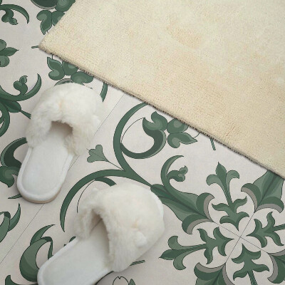 Obdĺžnikový panel na stenu Rastlinný motív s kvetinovými detailmi