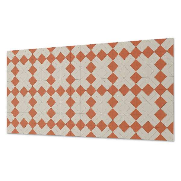 Samolepiaci panel na stenu Kosoštvorcová geometrická mriežka