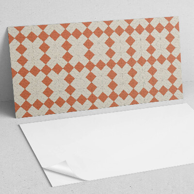 Samolepiaci panel na stenu Kosoštvorcová geometrická mriežka