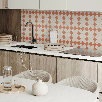 Samolepiaci panel na stenu Kosoštvorcová geometrická mriežka