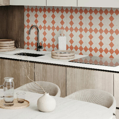 Samolepiaci panel na stenu Kosoštvorcová geometrická mriežka