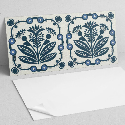 Obdĺžnikový panel na stenu Kvetinový motív so zelenými listami