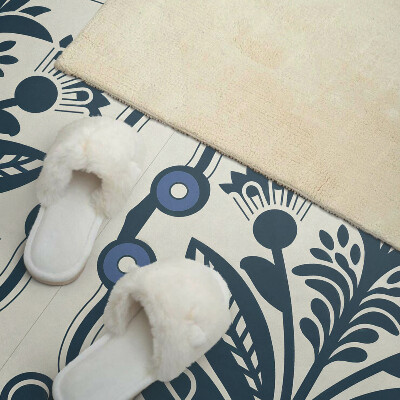 Obdĺžnikový panel na stenu Kvetinový motív so zelenými listami