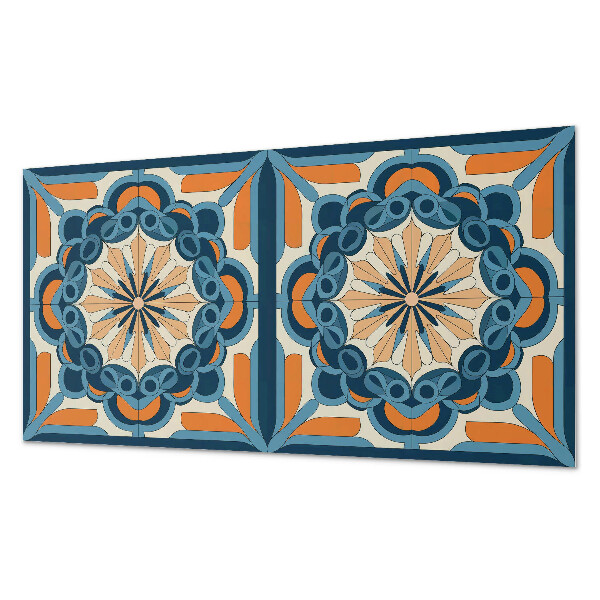 Obdĺžnikový stenový panel Kvetinová mandala v harmonických kruhoch