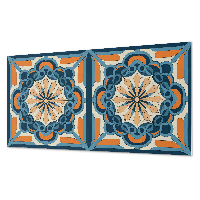 Obdĺžnikový stenový panel Kvetinová mandala v harmonických kruhoch