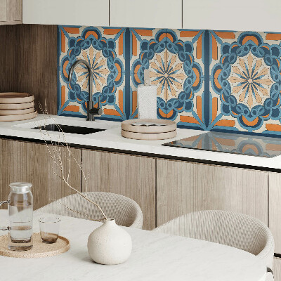 Obdĺžnikový stenový panel Kvetinová mandala v harmonických kruhoch