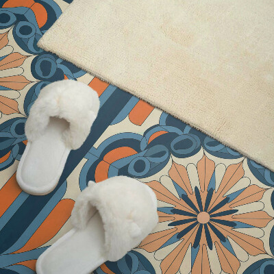 Obdĺžnikový stenový panel Kvetinová mandala v harmonických kruhoch