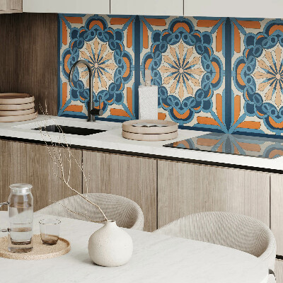 Obdĺžnikový stenový panel Kvetinová mandala v harmonických kruhoch