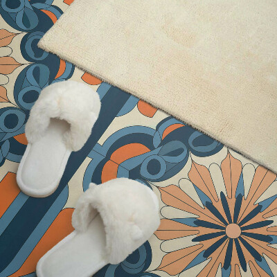 Obdĺžnikový stenový panel Kvetinová mandala v harmonických kruhoch