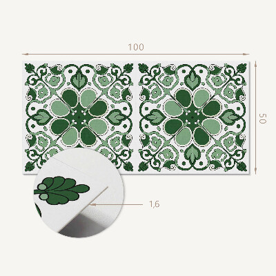 Samolepiaci panel na stenu Rastlinný motív s listami