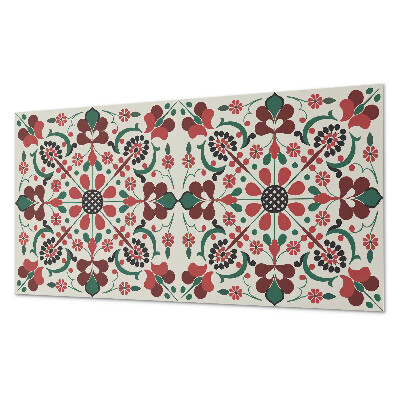 Obdĺžnikový panel na stenu Kvetinová harmónia v symetrickom štýle