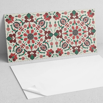 Obdĺžnikový panel na stenu Kvetinová harmónia v symetrickom štýle