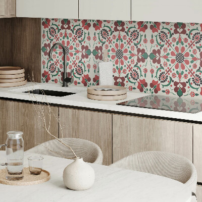 Obdĺžnikový panel na stenu Kvetinová harmónia v symetrickom štýle