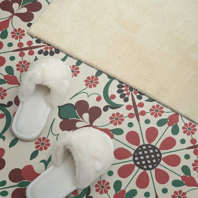 Obdĺžnikový panel na stenu Kvetinová harmónia v symetrickom štýle