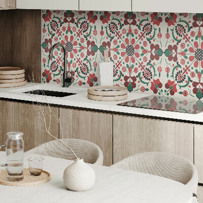 Obdĺžnikový panel na stenu Kvetinová harmónia v symetrickom štýle