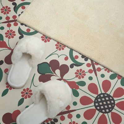 Obdĺžnikový panel na stenu Kvetinová harmónia v symetrickom štýle