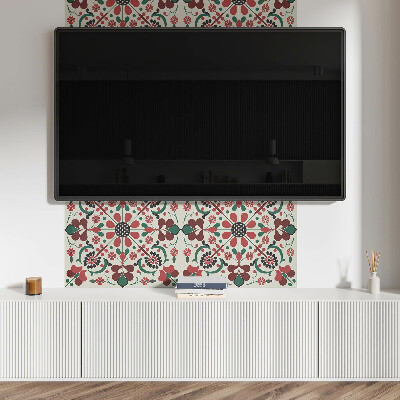 Obdĺžnikový panel na stenu Kvetinová harmónia v symetrickom štýle