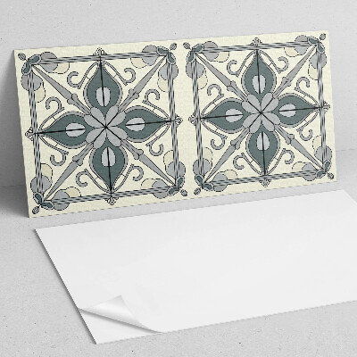 Obdĺžnikový stenový panel Kvetinový motív s ozdobnými detailmi