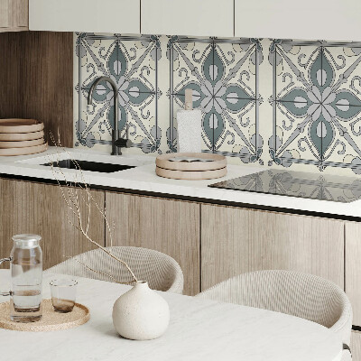 Obdĺžnikový stenový panel Kvetinový motív s ozdobnými detailmi