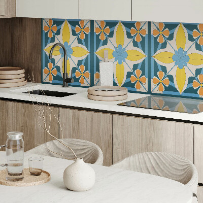 Samolepiaci panel na stenu Kvetinová geometria