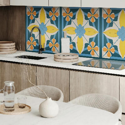 Samolepiaci panel na stenu Kvetinová geometria