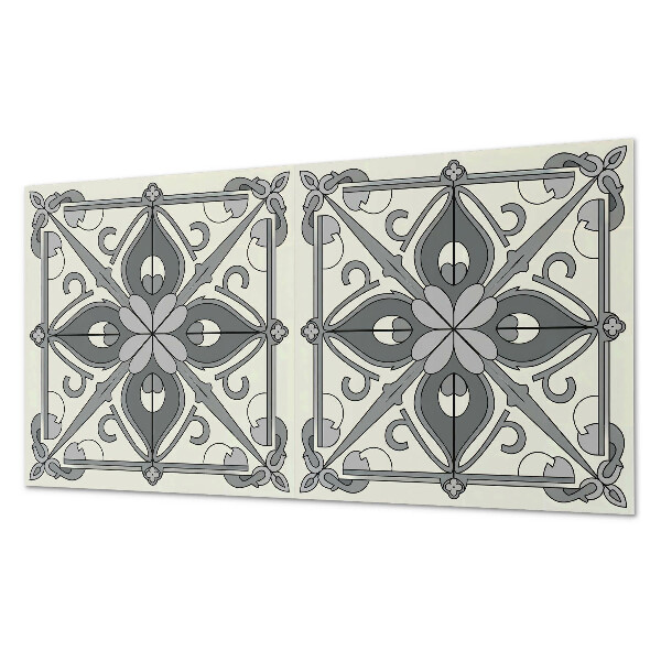 Obdĺžnikový stenový panel Kvetinový vzor v harmonickej symetrii