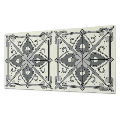 Obdĺžnikový stenový panel Kvetinový vzor v harmonickej symetrii