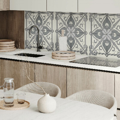 Obdĺžnikový stenový panel Kvetinový vzor v harmonickej symetrii