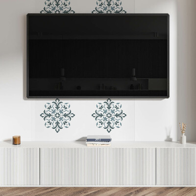 Samolepiaci panel na stenu Kvetinový motív v harmonickej symetrii