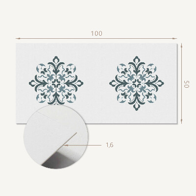 Samolepiaci panel na stenu Kvetinový motív v harmonickej symetrii