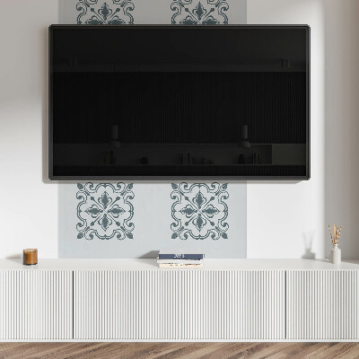 Obdĺžnikový panel na stenu Rastlinný okrasný vzor