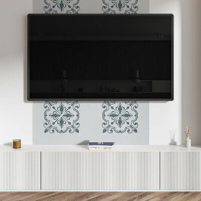 Obdĺžnikový panel na stenu Rastlinný okrasný vzor