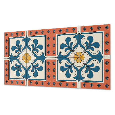 Obdĺžnikový stenový panel Kvetinový motív v ľudovom štýle