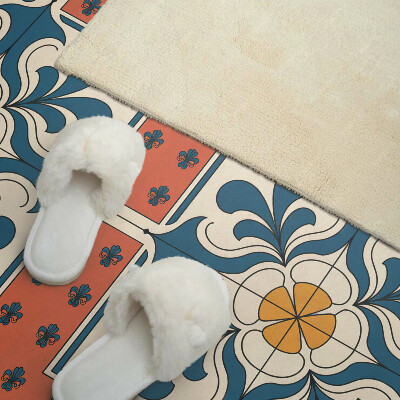 Obdĺžnikový stenový panel Kvetinový motív v ľudovom štýle