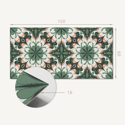 Samolepiaci panel na stenu Elegantný rastlinný motív