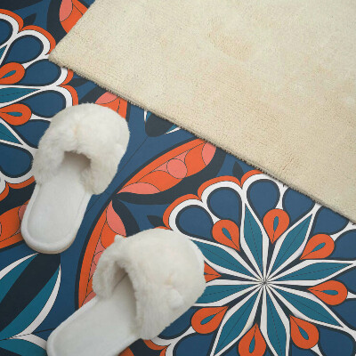 Obdĺžnikový stenový panel Mandala so vzorom listov