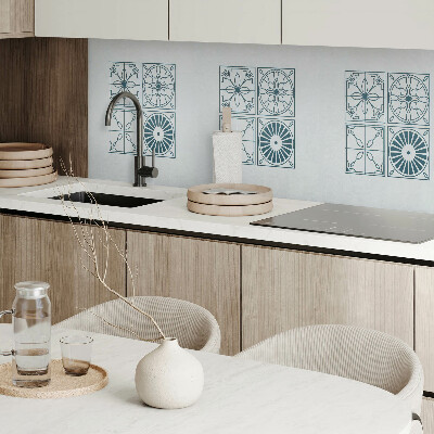 Samolepiaci panel na stenu Kachľové vzory v geometrickom štýle