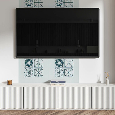 Samolepiaci panel na stenu Kachľové vzory v geometrickom štýle