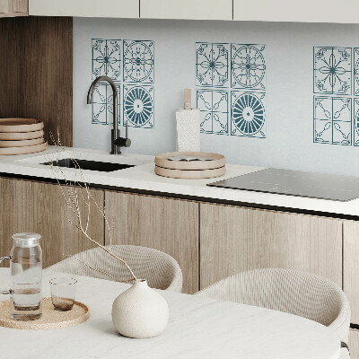 Samolepiaci panel na stenu Kachľové vzory v geometrickom štýle