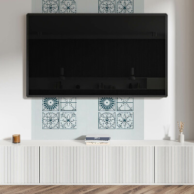 Samolepiaci panel na stenu Kachľové vzory v geometrickom štýle