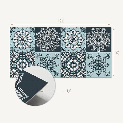 Obdĺžnikový panel na stenu Kockované vzory mandaly