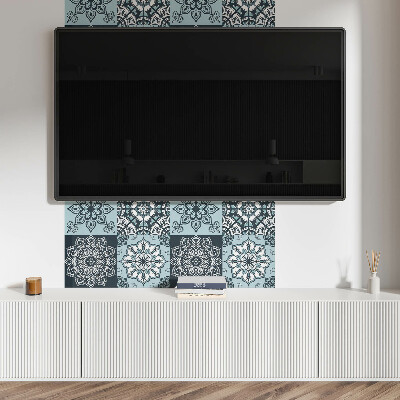 Obdĺžnikový panel na stenu Kockované vzory mandaly