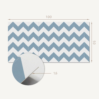 Obdĺžnikový stenový panel Grafický motív cik-cak