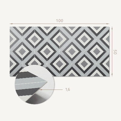 Obdĺžnikový stenový panel Geometrický vzor kosoštvorca